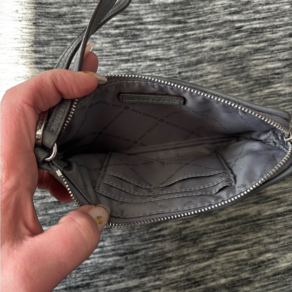 Michael Kors Monogram Black and Gray Wristlet - Picture 6 of 8